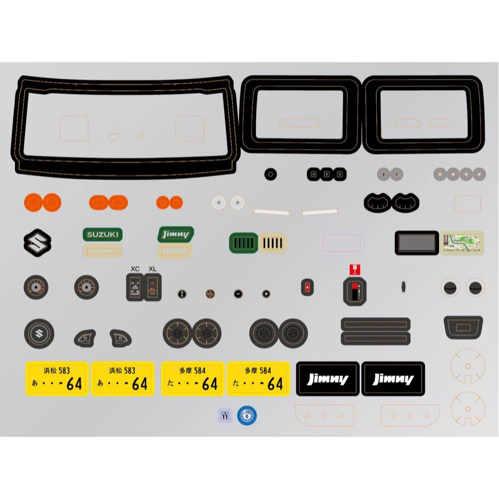 Fujimi 06642 1/24 Suzuki Jimny JB64 Chiffon Ivory Metallic/Black 2 Tone Roof C-NX-20 EX-1 - Image 5