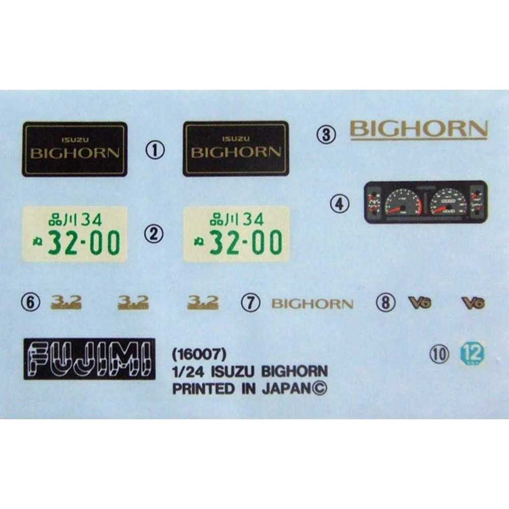 Fujimi 1/24 Isuzu Bighorn ID-51 03796 - Image 4