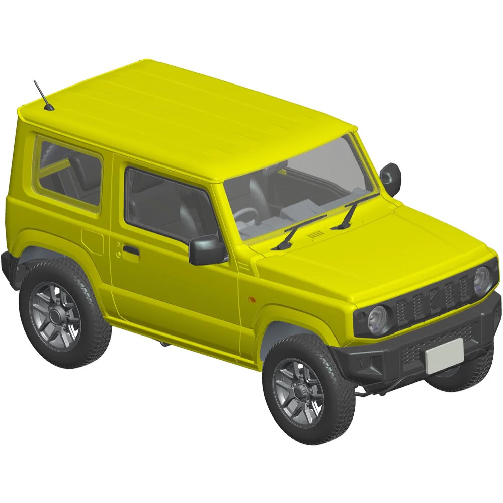 Fujimi 1/24 Suzuki Jimny JB64 XC/Kinetic Yellow C-NX-17 - Image 4