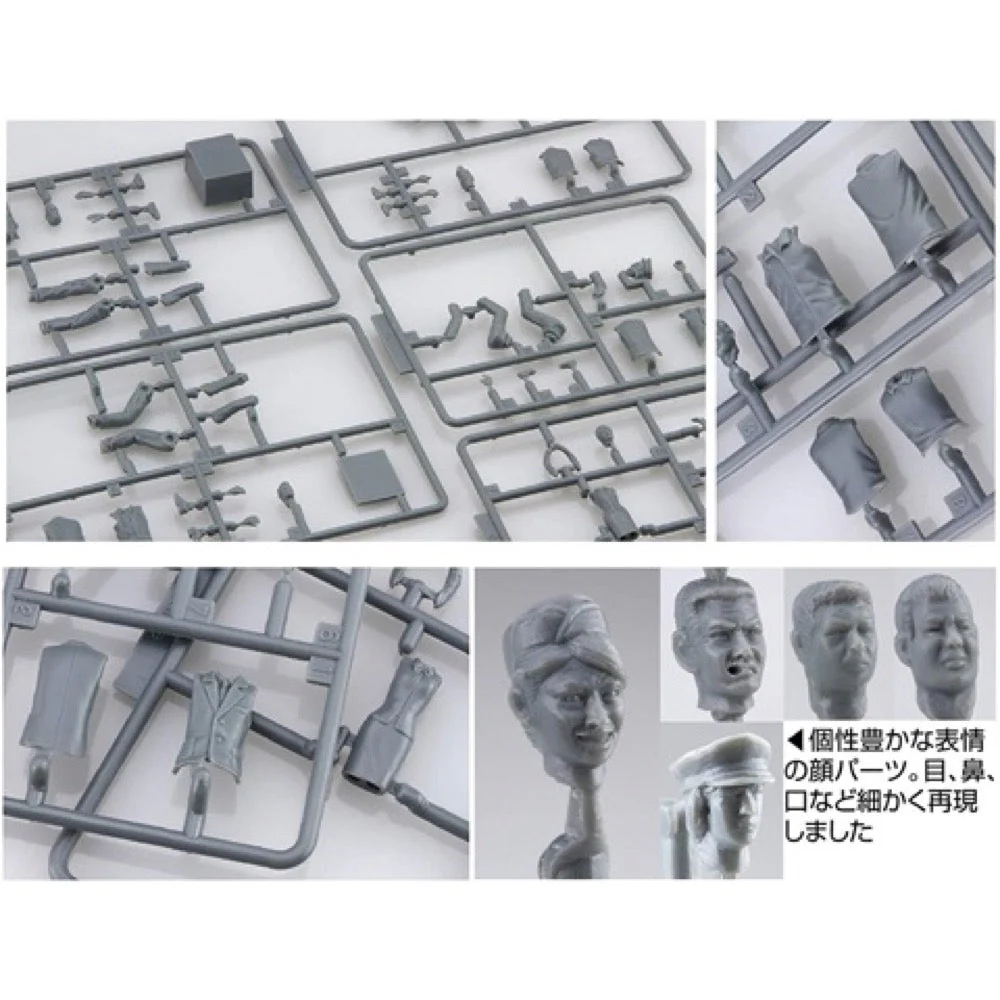 Fujimi 1/32 Bus Guide & Bus Driver / Track Driver & Worker Figure GT-34 11651 - Image 3