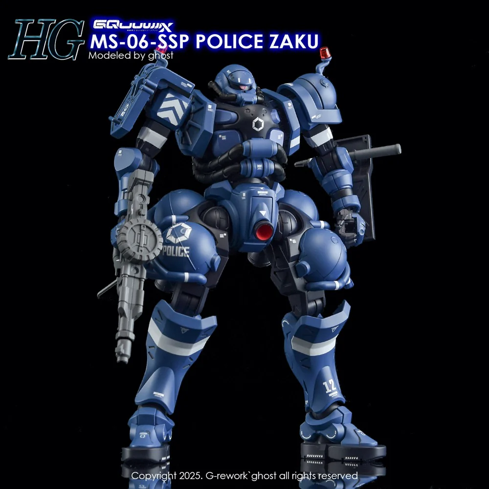 G-Rework CD-H-GQ02 Premium Decal for HG Gquuuuuux Police Zaku - Image 3