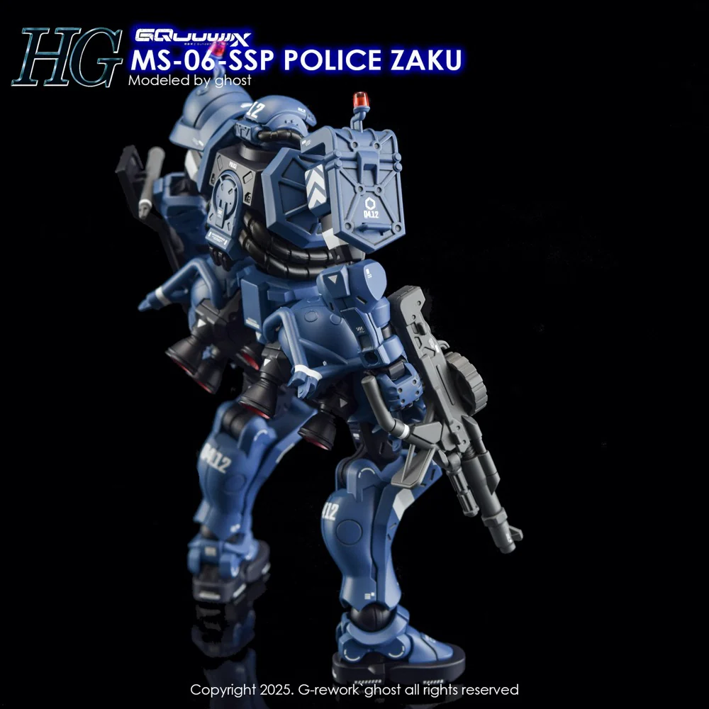 G-Rework CD-H-GQ02 Premium Decal for HG Gquuuuuux Police Zaku - Image 6