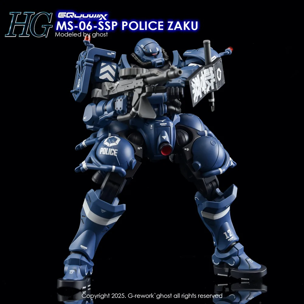 G-Rework CD-H-GQ02 Premium Decal for HG Gquuuuuux Police Zaku - Image 9
