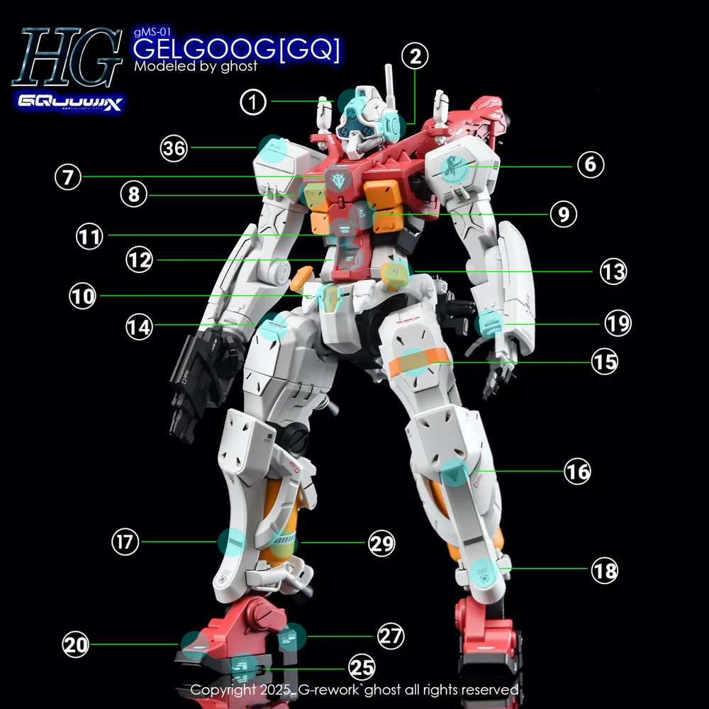 G-Rework CD-H-GQ03 Premium Decal for HG Gelgoog [GQX] - Image 15