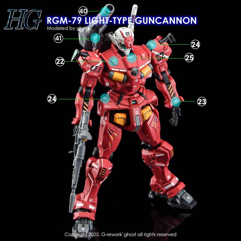 G-Rework CD-H-GQ07 Premium Decal for HG Light-type Guncannon - Image 12