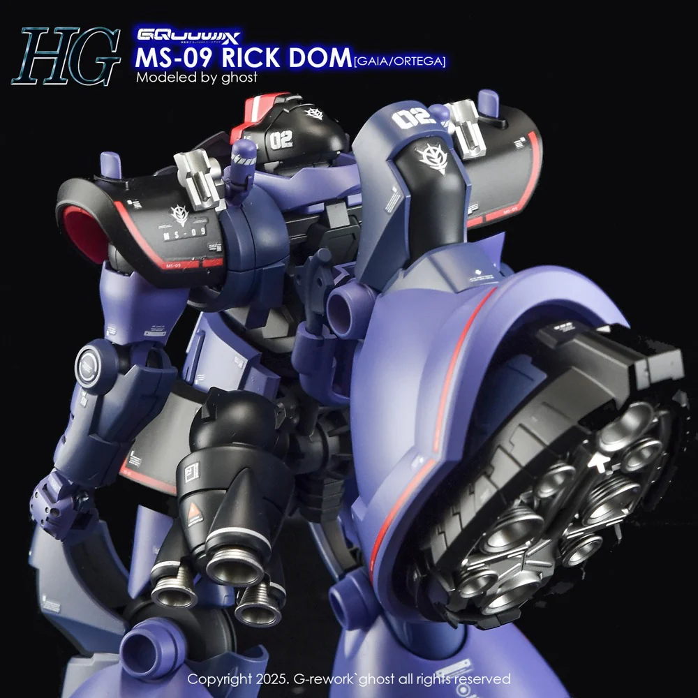 G-Rework CD-H-GQ08 Premium Decal for HG Rick Dom [GQX] - Image 10