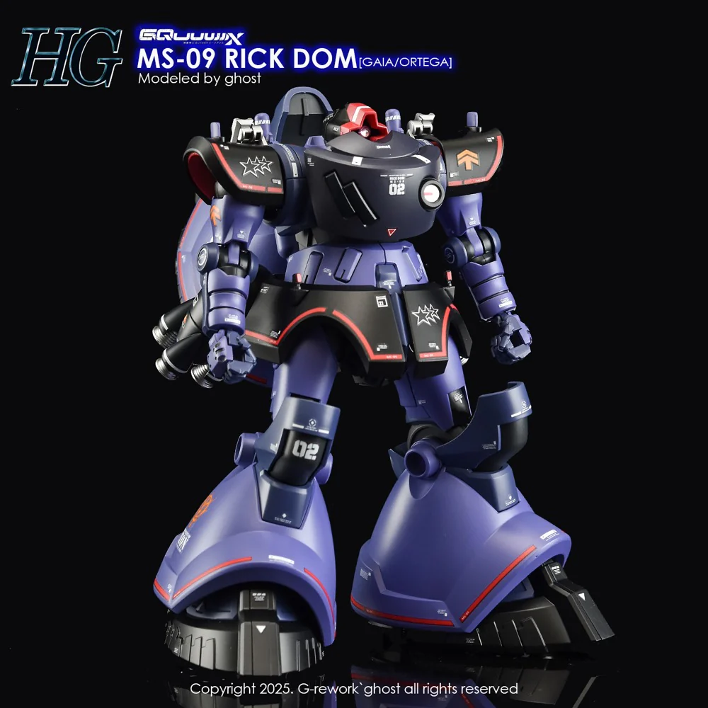 G-Rework CD-H-GQ08 Premium Decal for HG Rick Dom [GQX] - Image 5