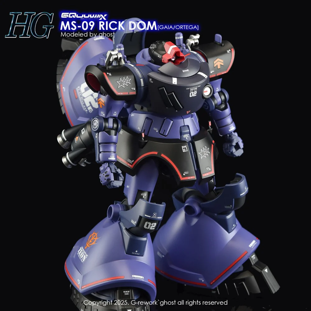 G-Rework CD-H-GQ08 Premium Decal for HG Rick Dom [GQX] - Image 6