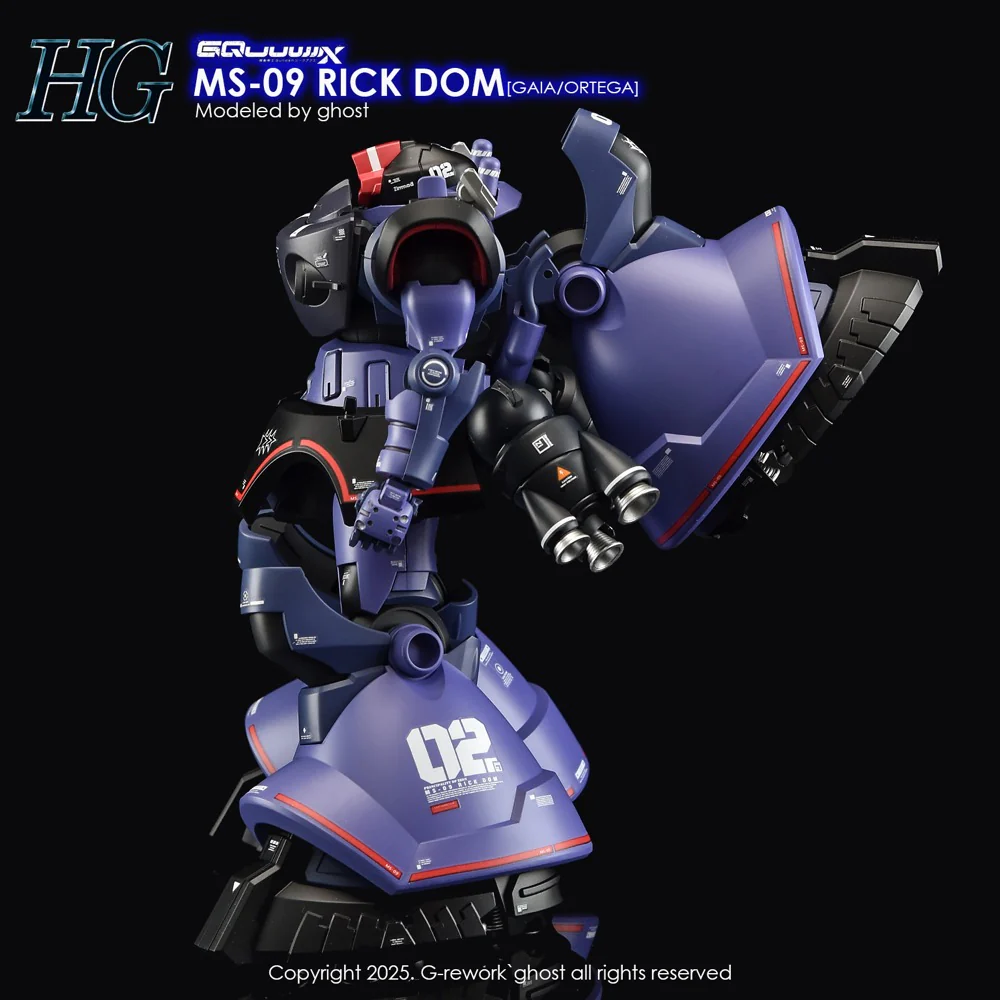 G-Rework CD-H-GQ08 Premium Decal for HG Rick Dom [GQX] - Image 8