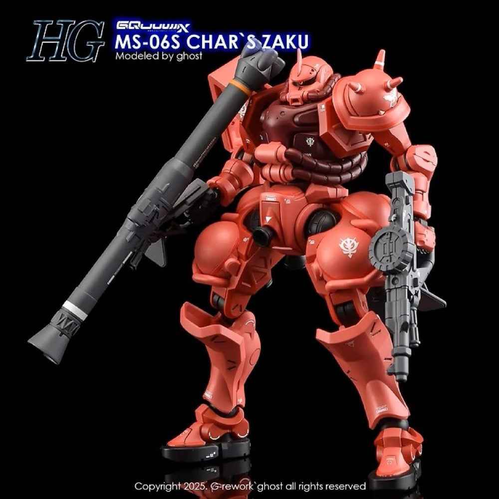 G-Rework CD-H-GQ10 Premium Decal for HG Char's Zaku [GQX] - Image 6
