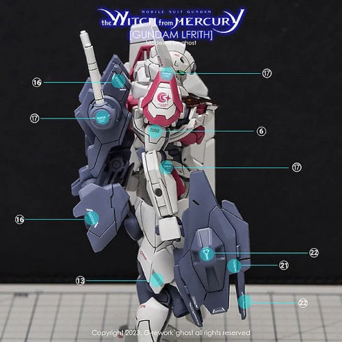 G-Rework CD-H-WM01 Premium Decal for HG The Witch From Mercury Lfrith - Image 4