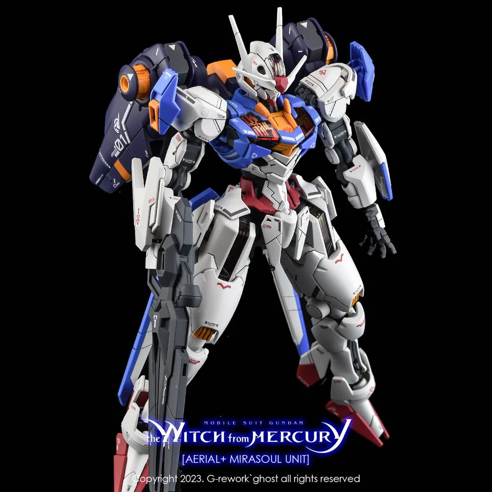 G-Rework CD-H-WM13 Premium Decal for HG The Witch From Mercury Aerial+ Mirasoul Unit - Image 3