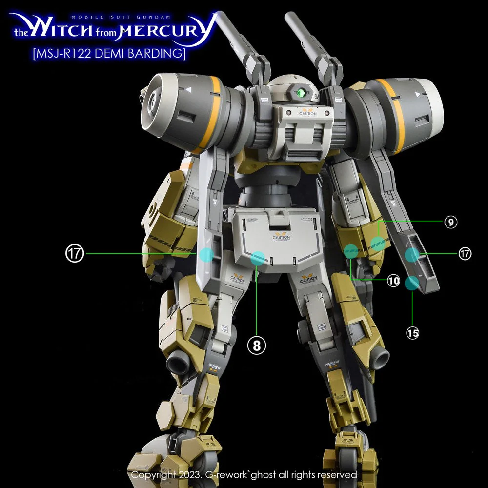 G-Rework CD-H-WM23 Premium Decal for HG Witch From Mercury Demi Barding (Demi Series) - Image 10