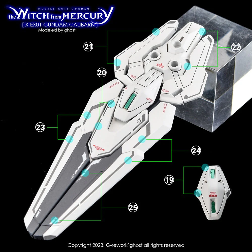 G-Rework CD-H-WM26 Premium Decal for HG Witch From Mercury Calibarn - Image 21