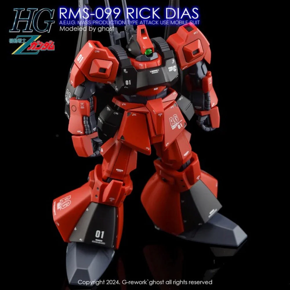 G-Rework CD-H10 Premium Decal for HG Rms-099 Rick Dias - Image 5