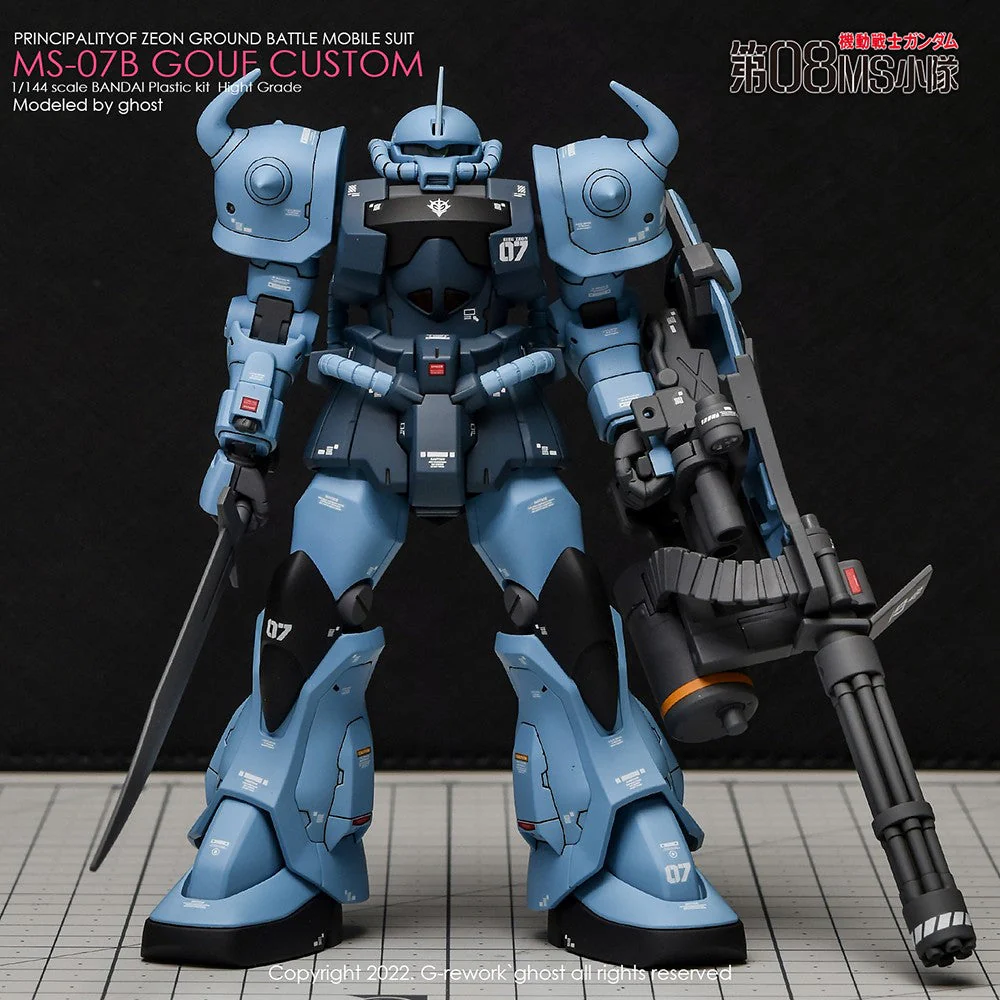 G-Rework CD-H117 Premium Decal for HG Ms-07B Gouf Custom - Image 11