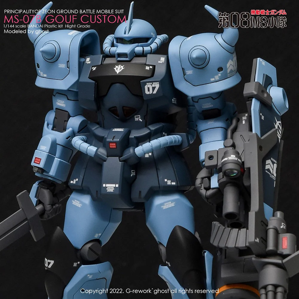 G-Rework CD-H117 Premium Decal for HG Ms-07B Gouf Custom - Image 3