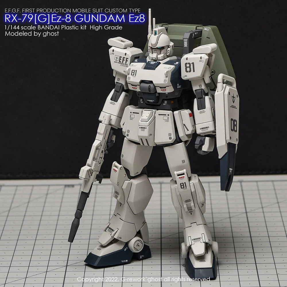 G-Rework CD-H155 Premium Decal for HG 08Team Rx-79Gez-8 Gundam - Image 2