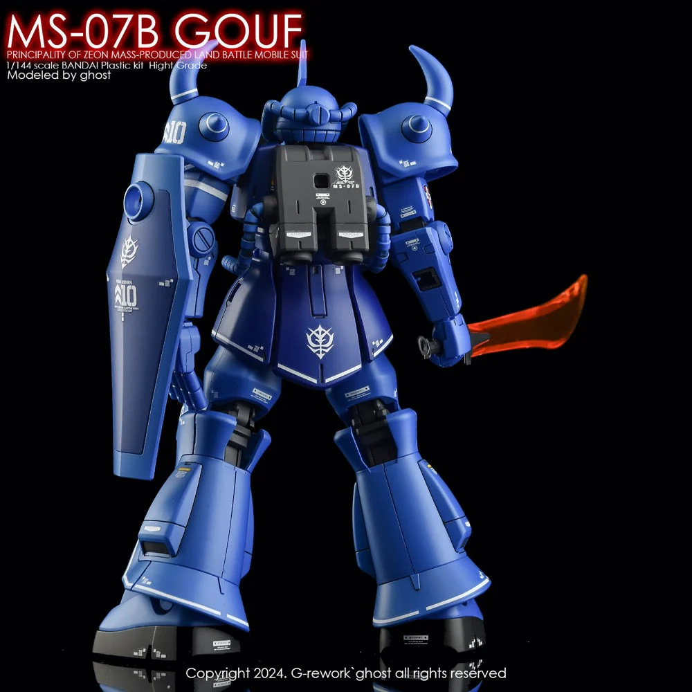 G-Rework CD-H196 Premium Decal for HG Ms-07B Gouf - Image 6
