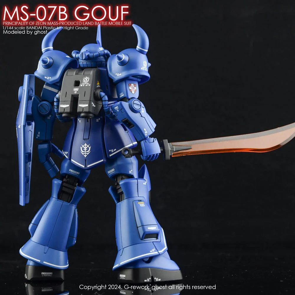 G-Rework CD-H196 Premium Decal for HG Ms-07B Gouf - Image 7
