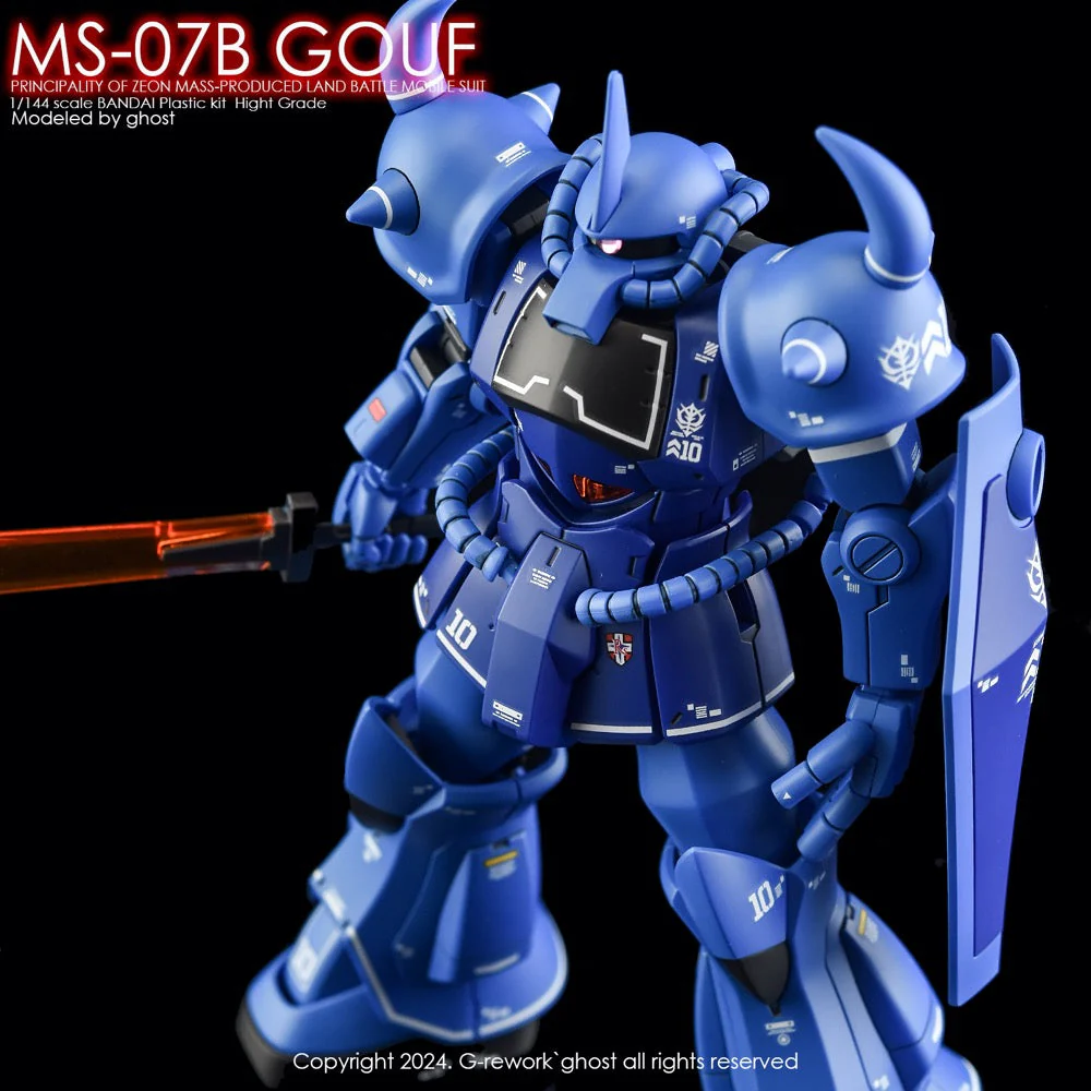 G-Rework CD-H196 Premium Decal for HG Ms-07B Gouf - Image 8