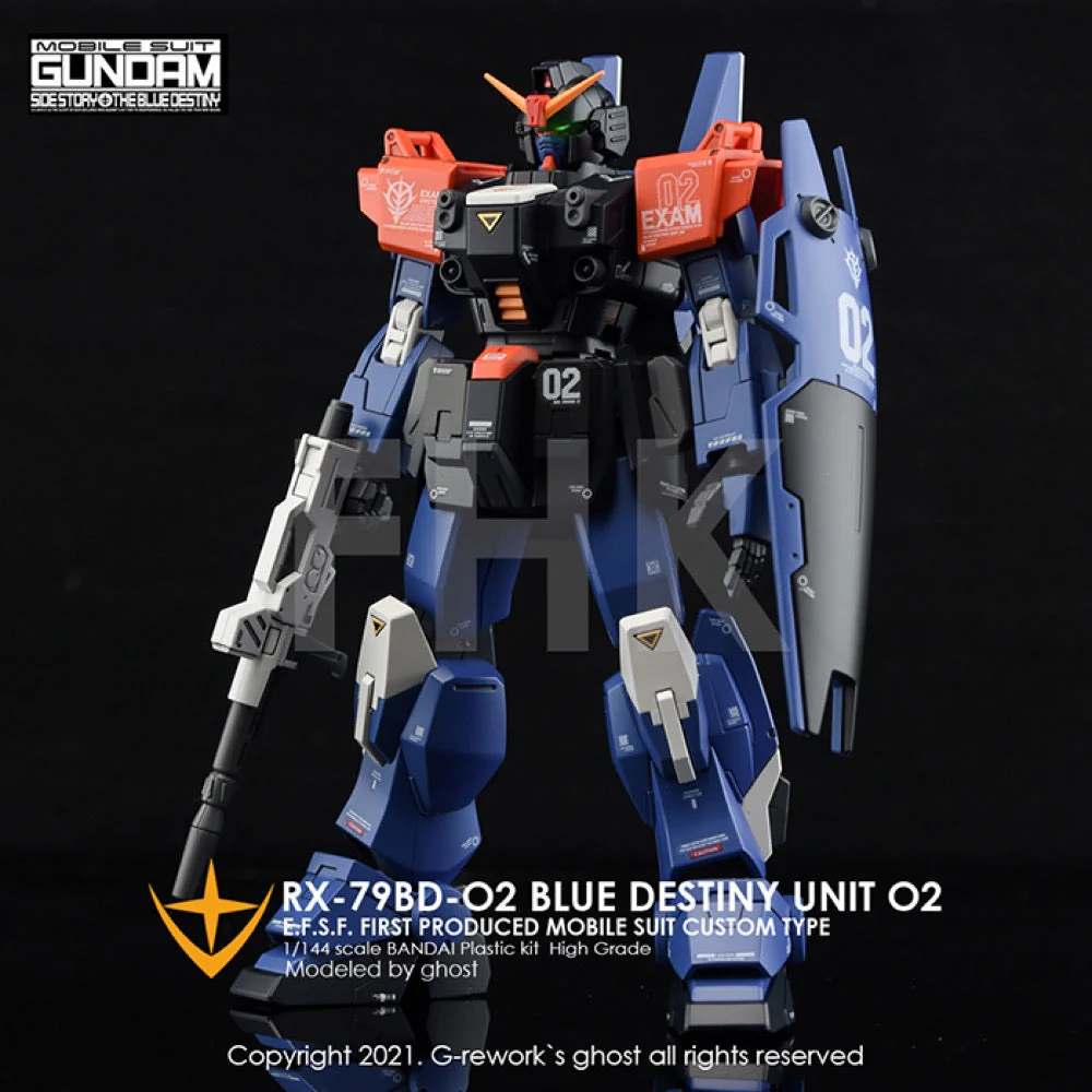 G-Rework CD-H208 Premium Decal for HG Rx-79 Bd-02 Blue Destiny - Image 2