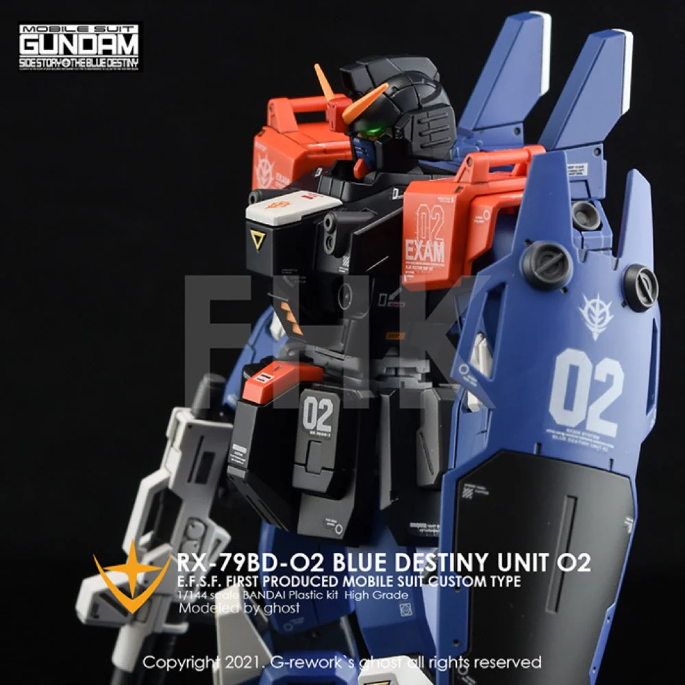 G-Rework CD-H208 Premium Decal for HG Rx-79 Bd-02 Blue Destiny - Image 5