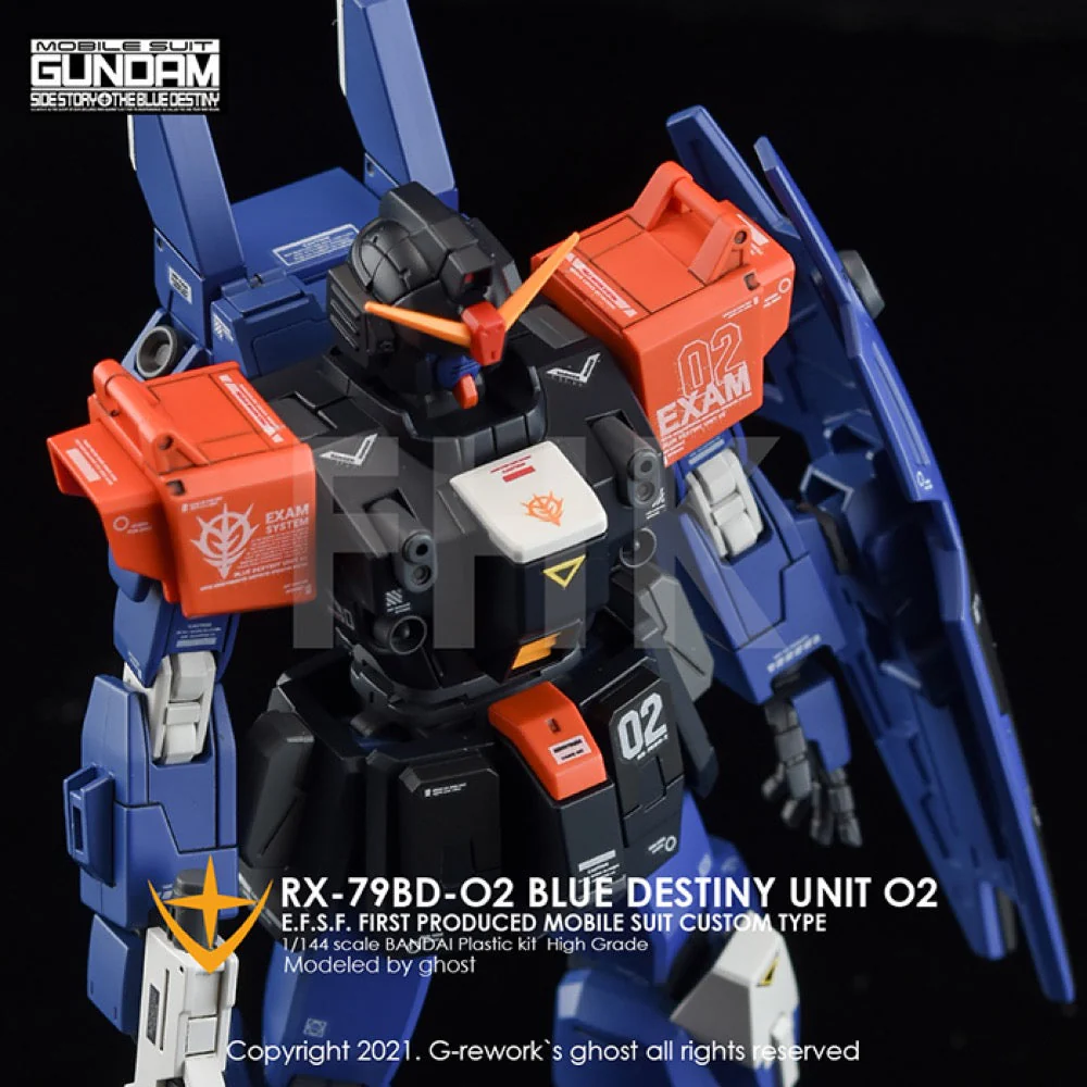 G-Rework CD-H208 Premium Decal for HG Rx-79 Bd-02 Blue Destiny - Image 7