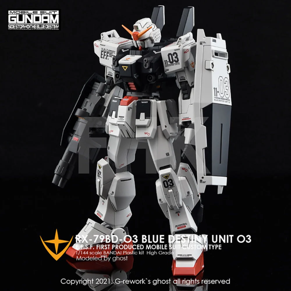G-Rework CD-H209 Premium Decal for HG Rx-79 Bd-03 Blue Destiny - Image 2