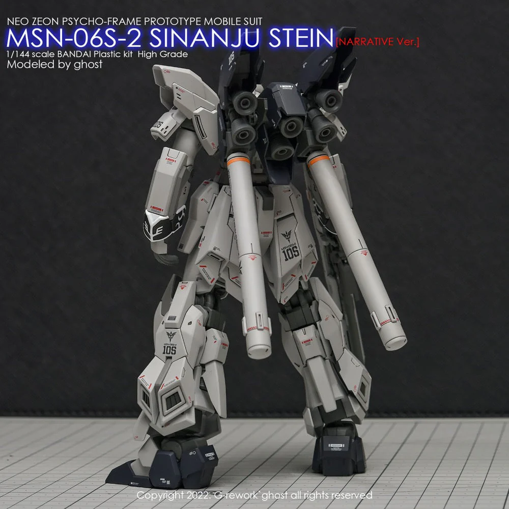 G-Rework CD-H217 Premium Decal for HG Sinanju Stein Narrative Ver. - Image 6