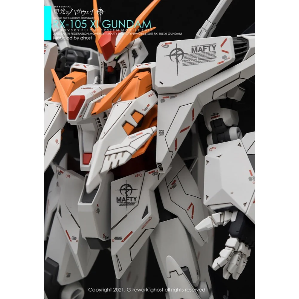 G-Rework CD-H238 Premium Decal for HG Rx-105 Xi Gundam - Image 10
