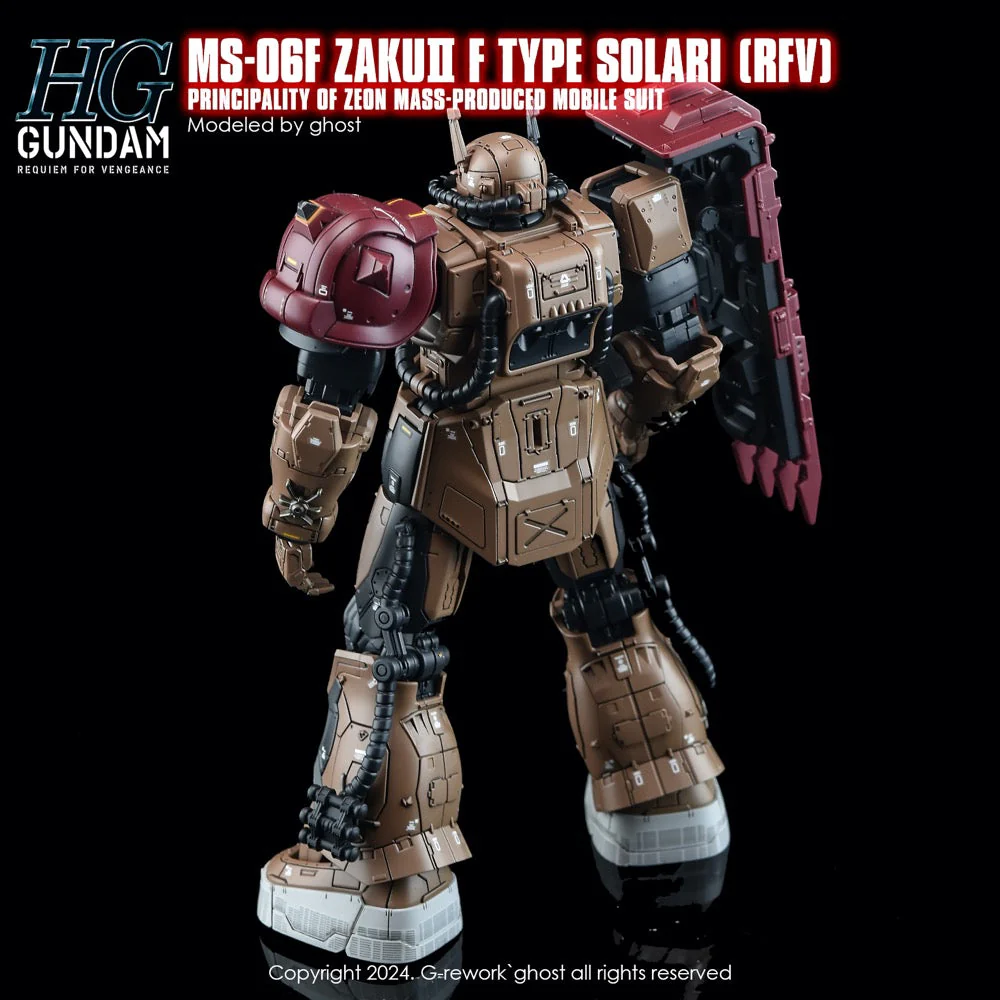 G-Rework CD-H254 Premium Decal for HG Rfv Ms-O6F Zakuii F Type Solari - Image 5
