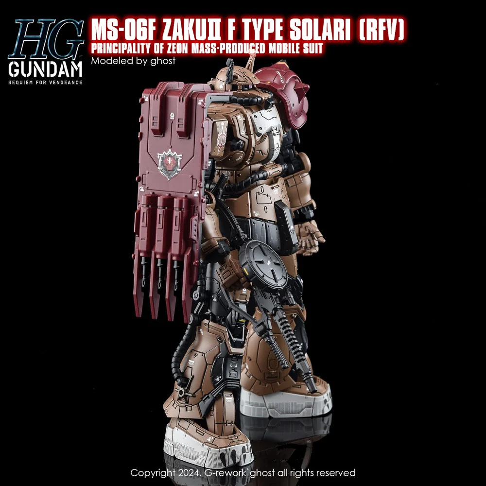 G-Rework CD-H254 Premium Decal for HG Rfv Ms-O6F Zakuii F Type Solari - Image 6