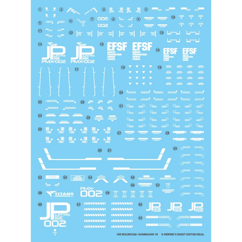 G-Rework CD-H259 Premium Decal for HG Bolinoak-Sammahn