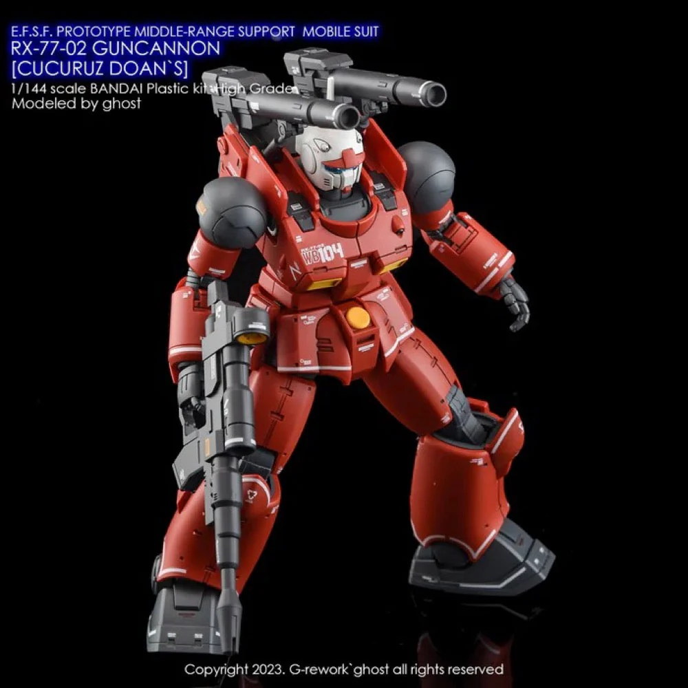 G-Rework CD-HCU01 Premium Decal for HG Rx-77-02 Guncannon Cucuruz Doan`S - Image 5