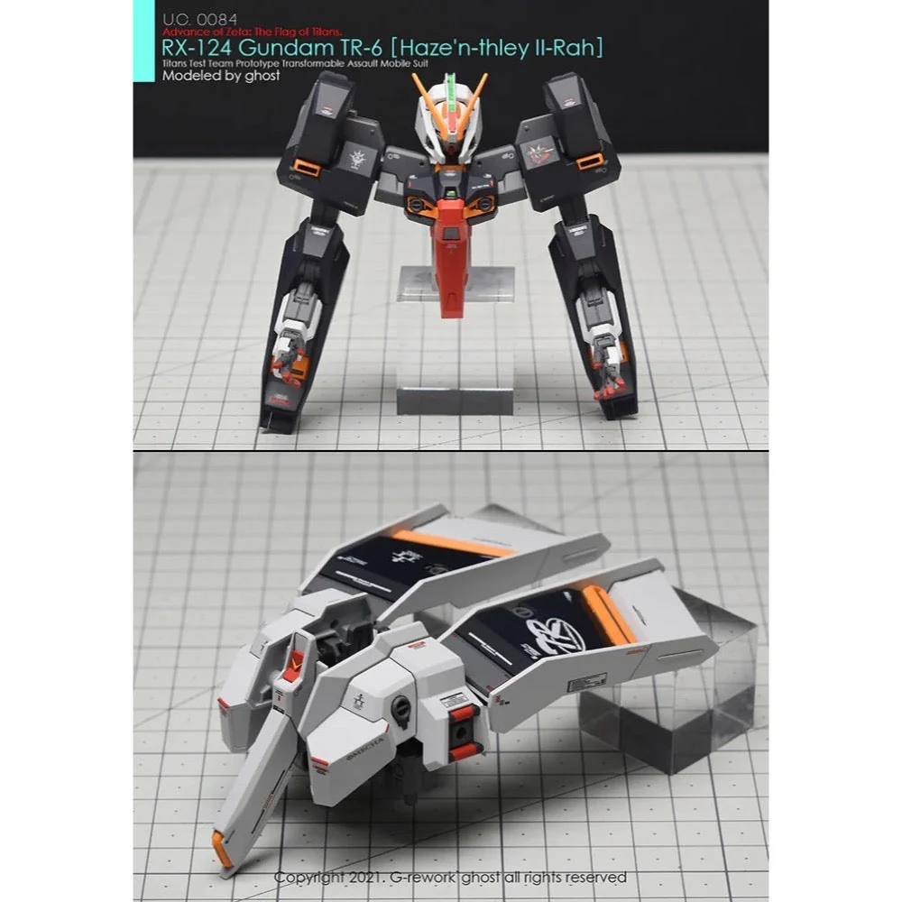 G-Rework CD-HL-124-HR Premium Decal for HG A.O.Z Rx-124 Gundam Tr-6 [Haze'N-Thley II-Rah] - Image 7
