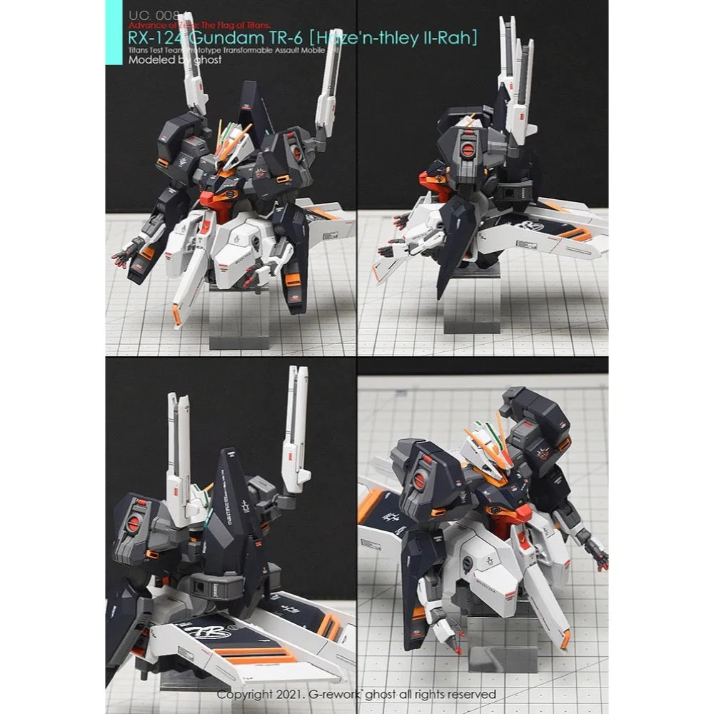G-Rework CD-HL-124-HR Premium Decal for HG A.O.Z Rx-124 Gundam Tr-6 [Haze'N-Thley II-Rah] - Image 9