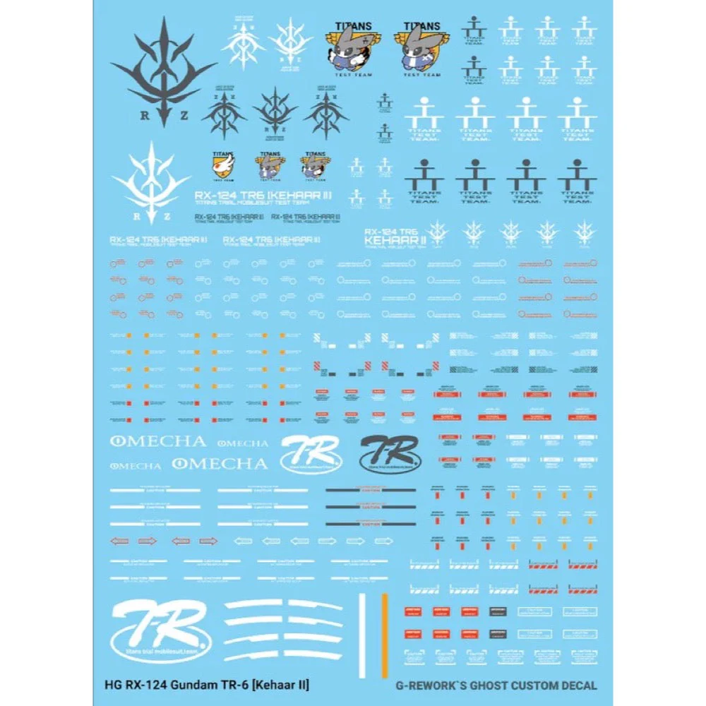 G-Rework CD-HL-124-K Premium Decal for HG A.O.Z Rx-124 Gundam Tr-6 ?Kehaar II?