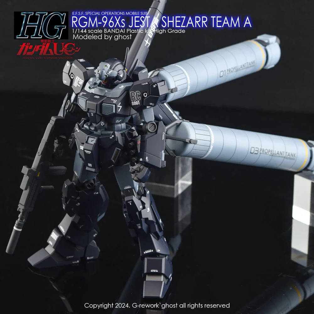 G-Rework CD-HL185 Premium Decal for HG RGm-96Xs Jesta Shezarr Type A - Image 3
