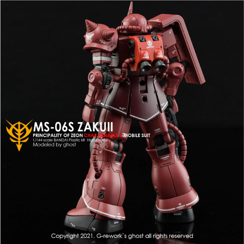 G-Rework CD-HO-01 Premium Decal for HG Origin Ms-06S Jakuii ( Char Aznable) - Image 4