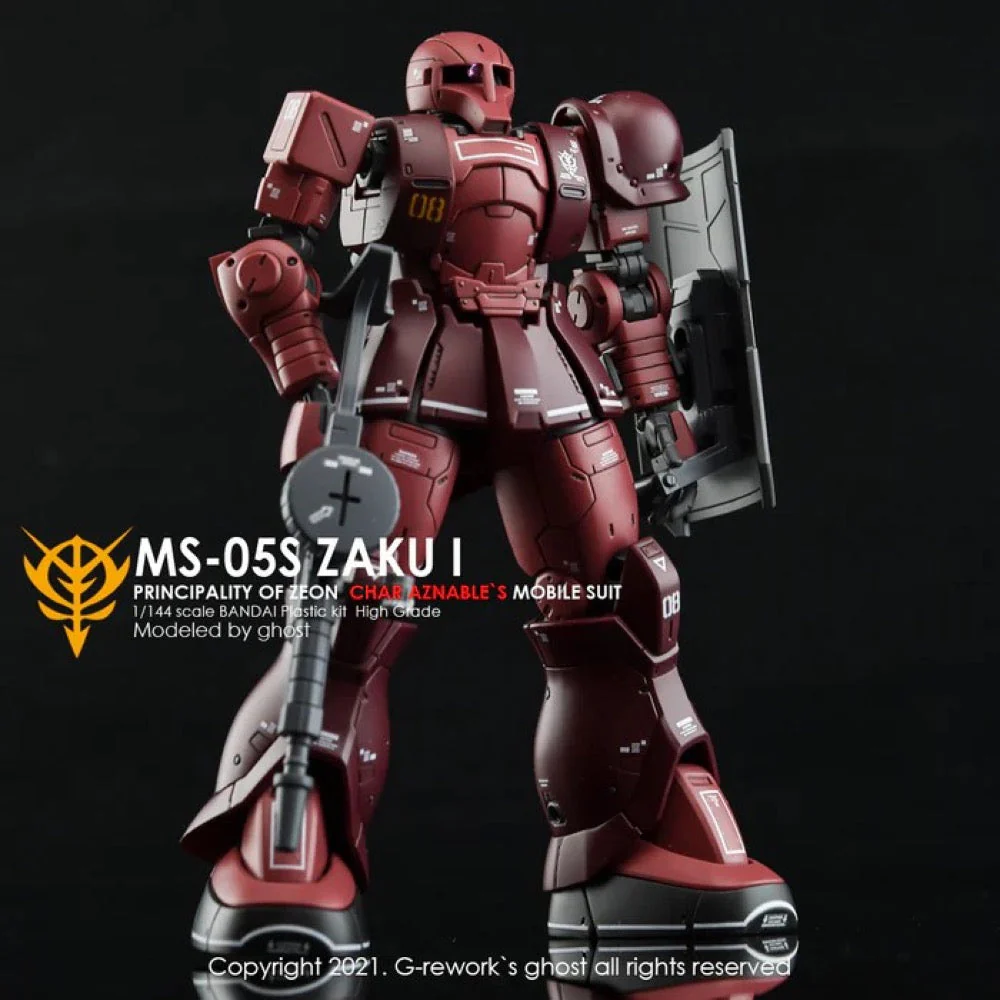 G-Rework CD-HO-13 Premium Decal for HG Origin Ms-05 Jakui ( Char Aznable) - Image 3