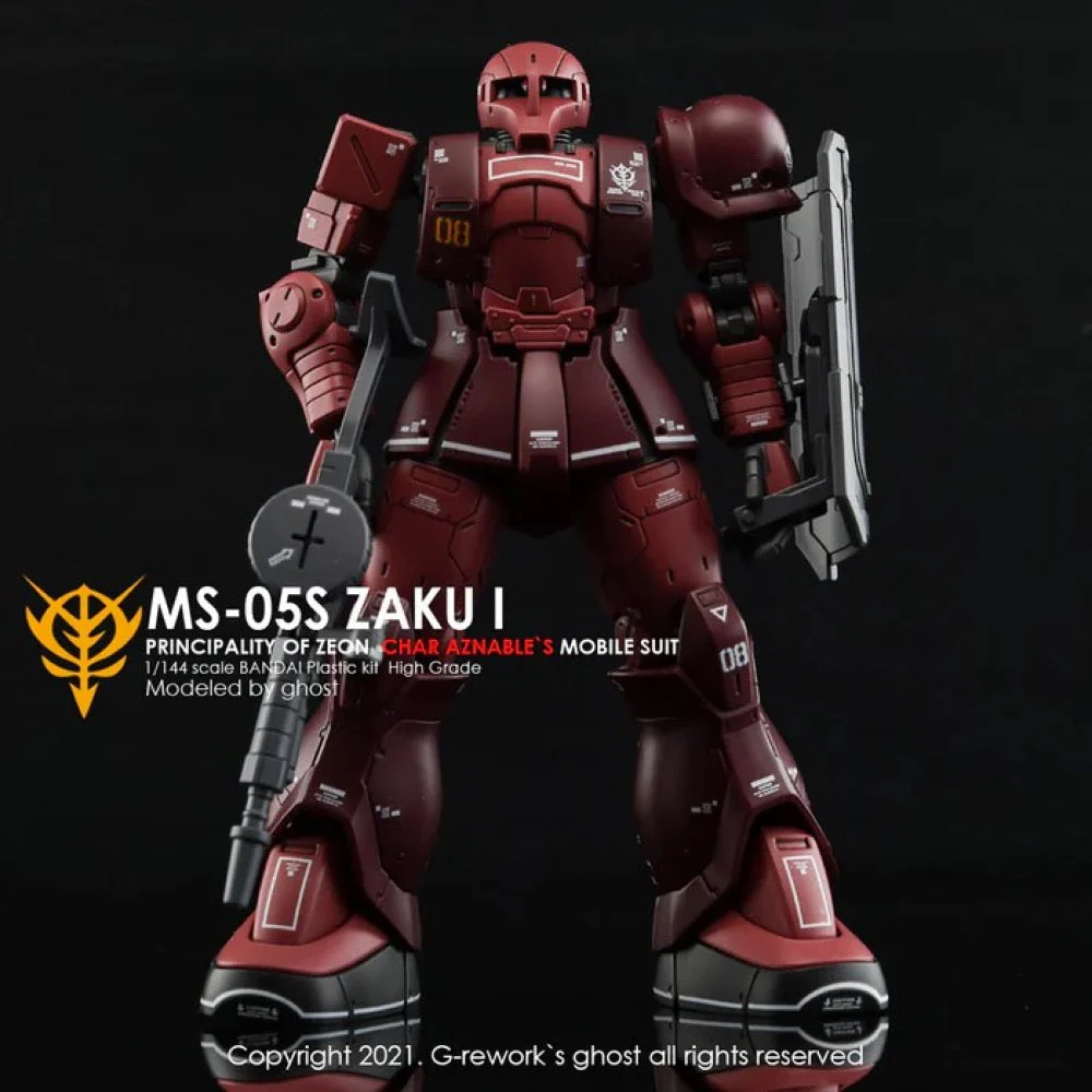 G-Rework CD-HO-13 Premium Decal for HG Origin Ms-05 Jakui ( Char Aznable) - Image 5