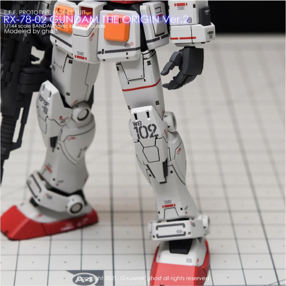 G-Rework CD-HO26 Premium Decal for HG Origin Gundam (Decal V2.0) - Image 6