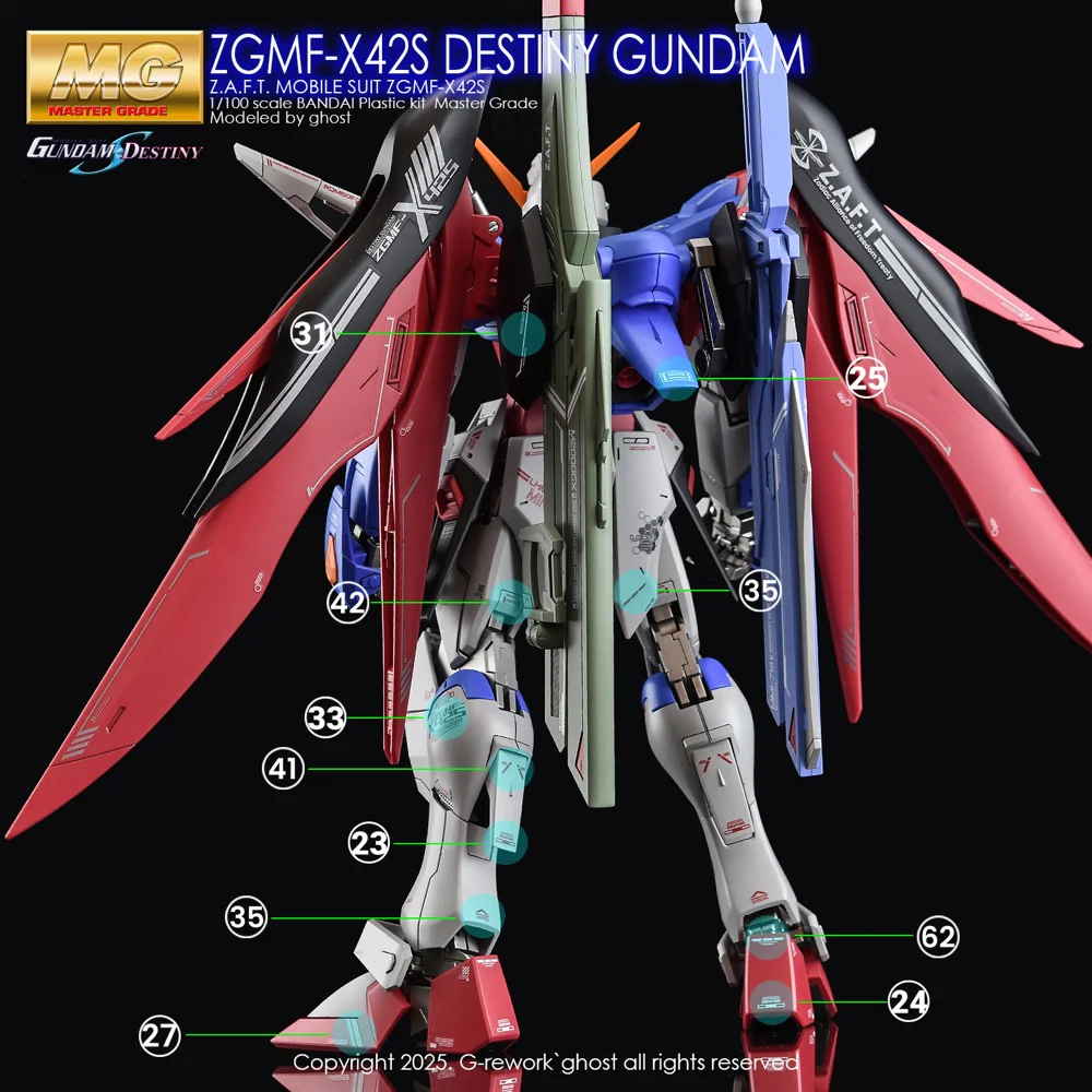 G-Rework CD-M101 Premium Decal for MG Destiny Gundam - Image 24