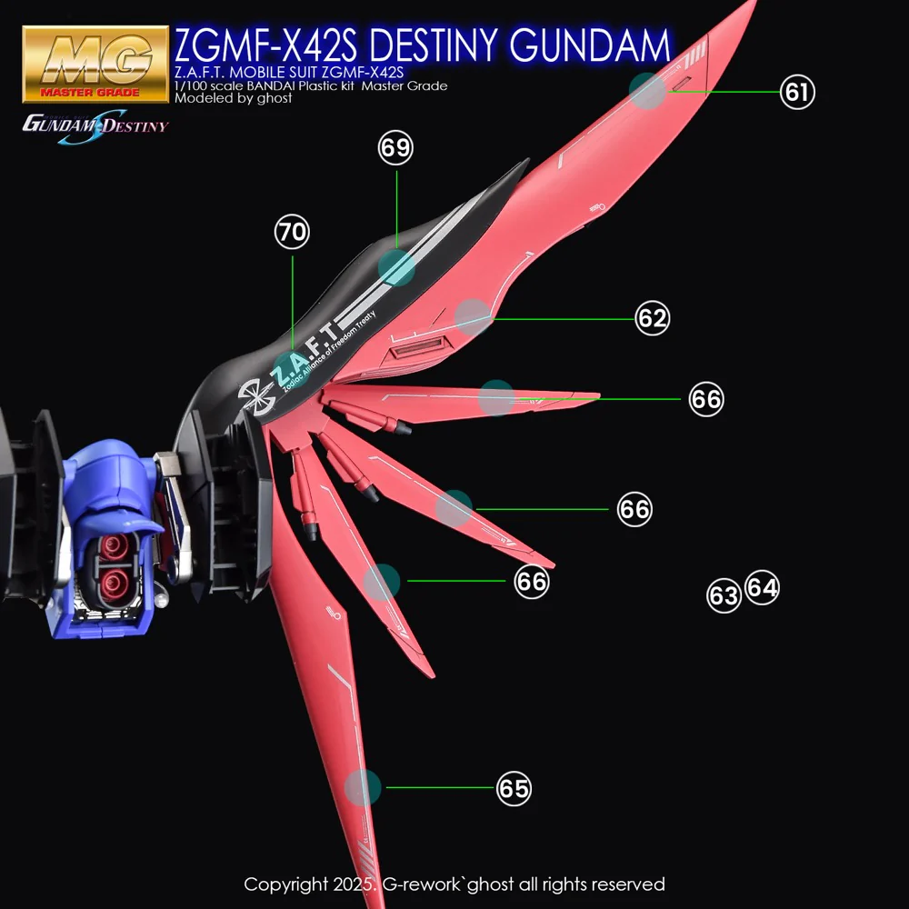 G-Rework CD-M101 Premium Decal for MG Destiny Gundam - Image 26