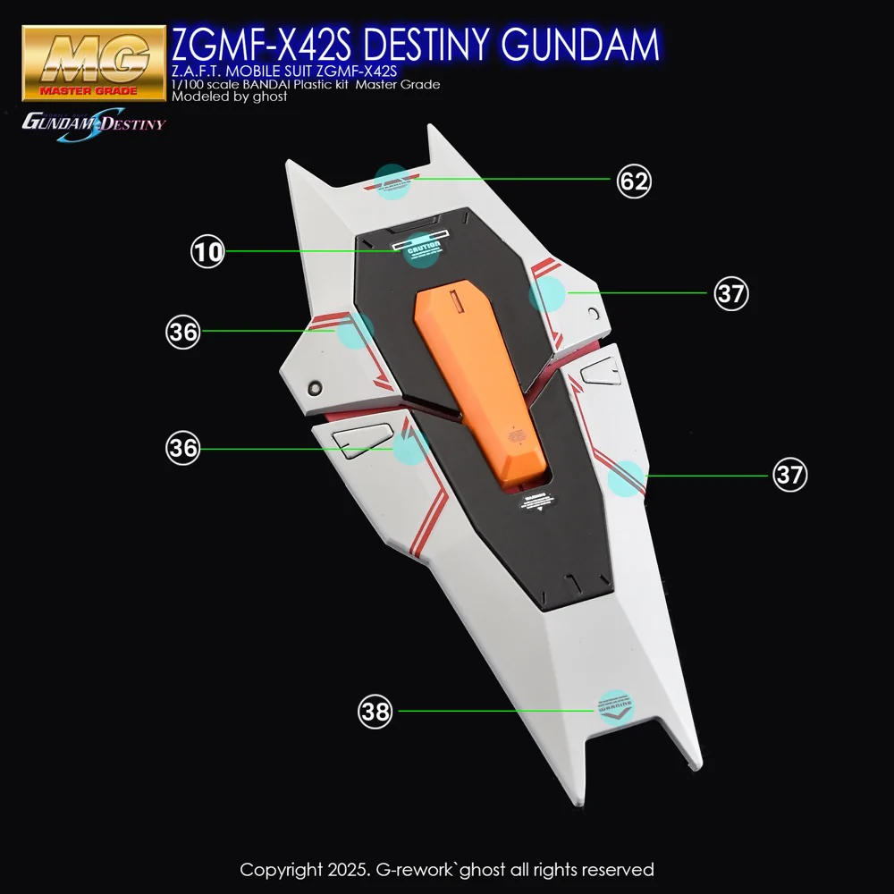 G-Rework CD-M101 Premium Decal for MG Destiny Gundam - Image 27