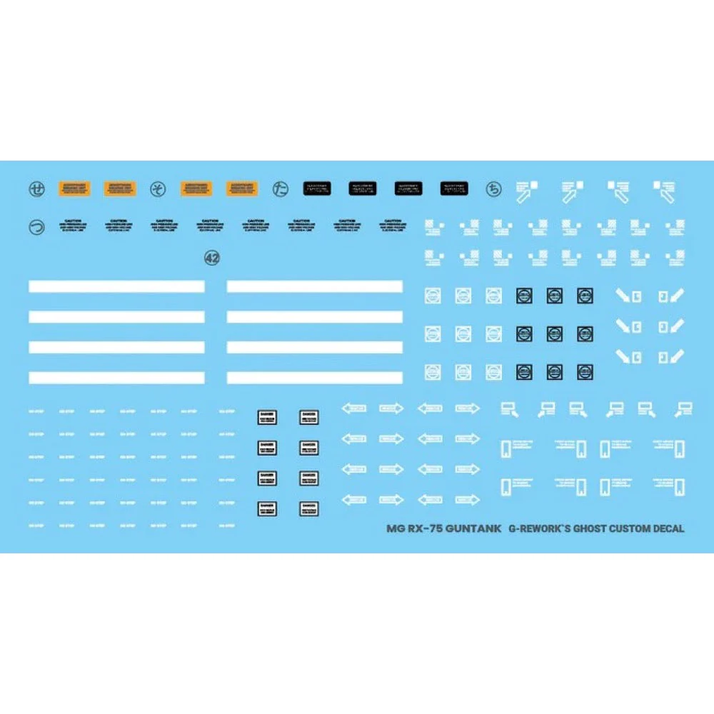G-Rework CD-M124 Premium Decal for MG Guntank - Image 2
