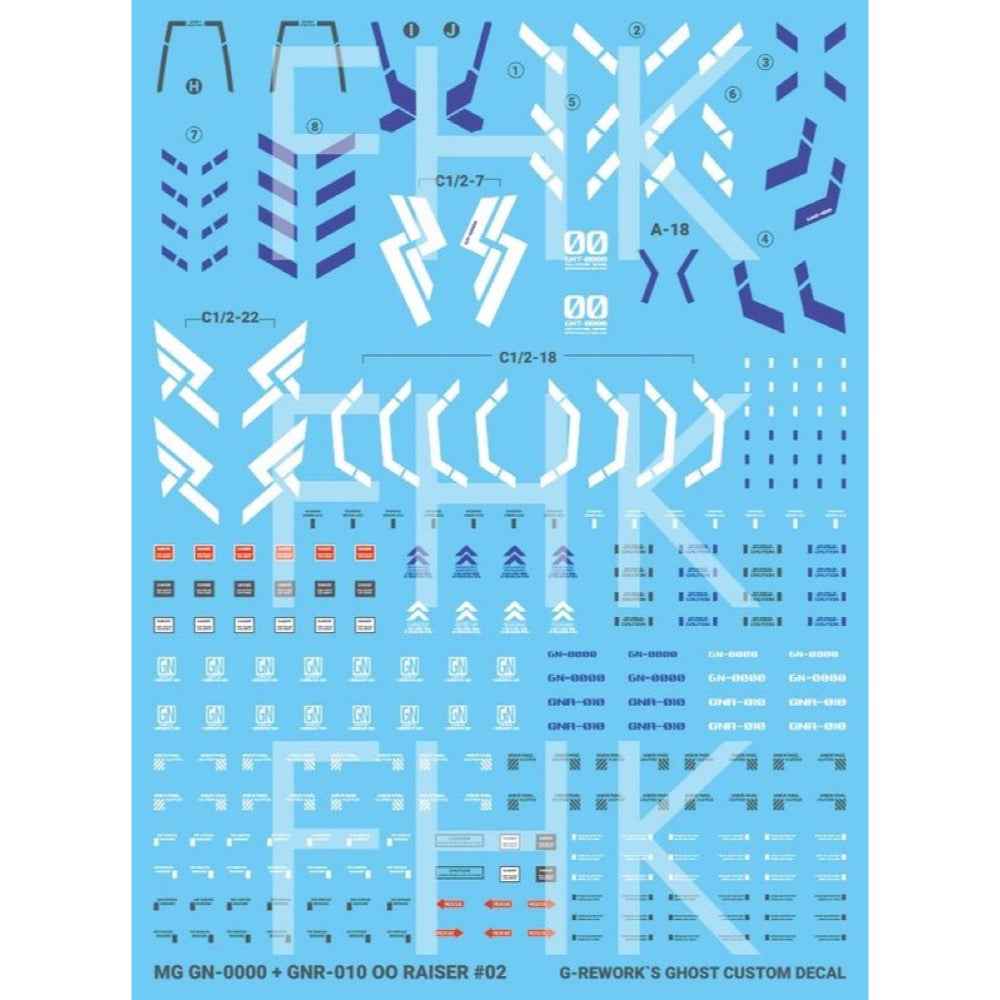G-Rework CD-M145 Premium Decal for MG OO Gundam OO Raiser - Image 3