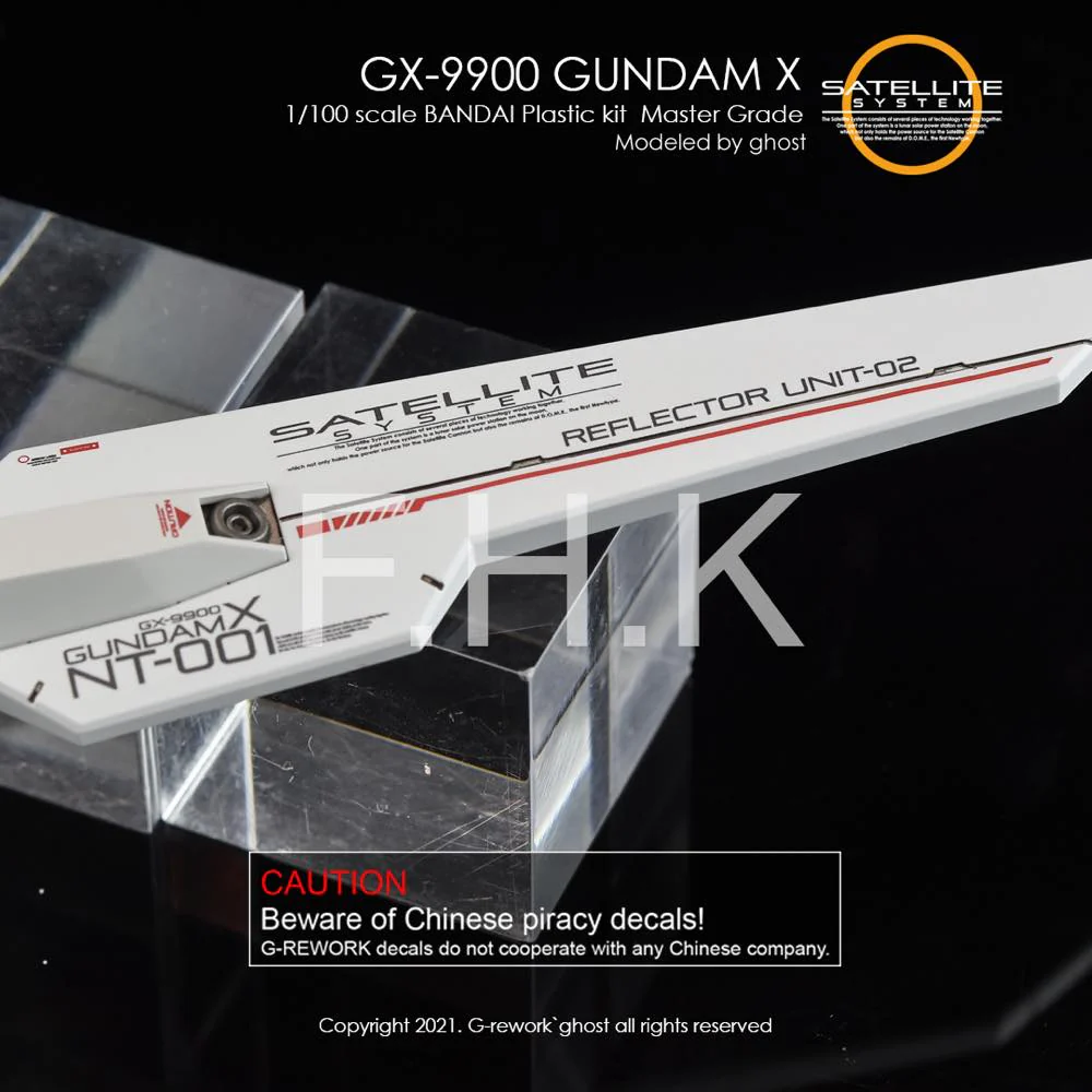 G-Rework CD-M177 Premium Decal for MG X Gundam - Image 12