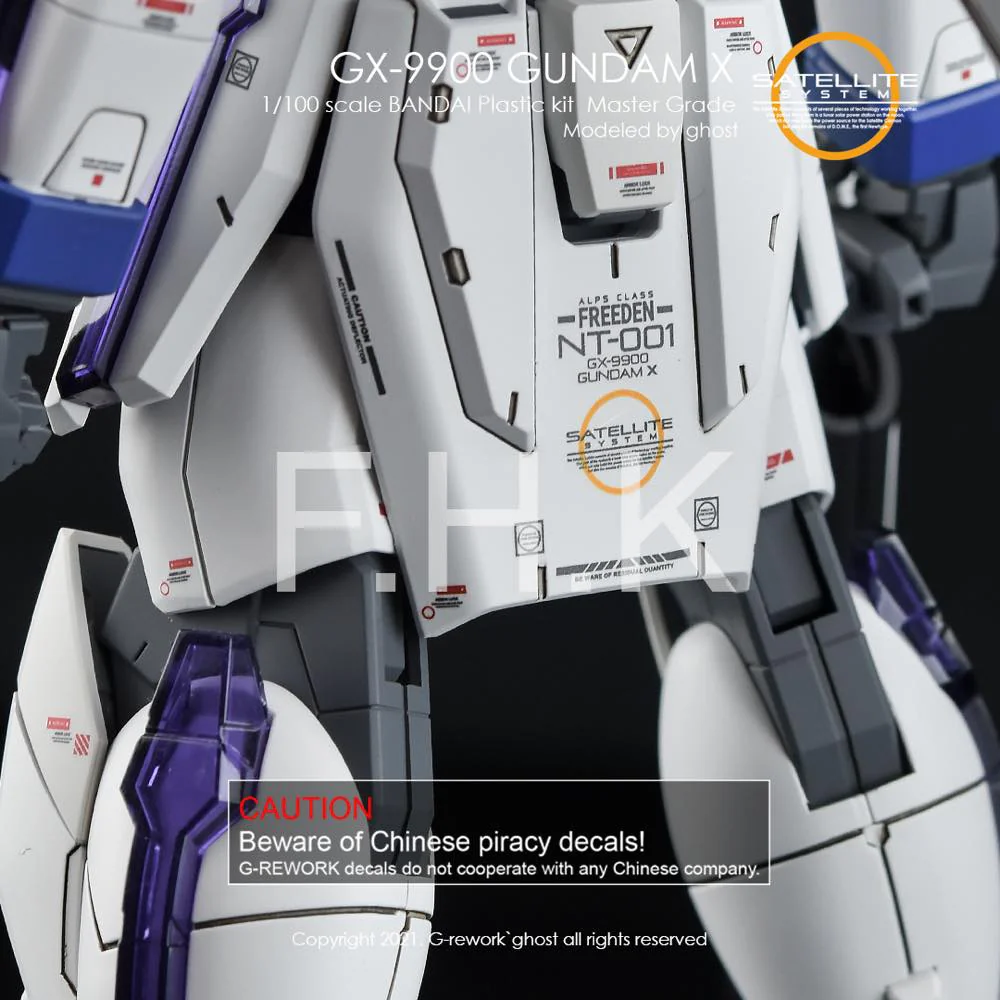 G-Rework CD-M177 Premium Decal for MG X Gundam - Image 9